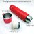 IMECO Eco-Flask Stainless Steel Insulated Water Bottle 500ml (Red), Double Wall Vacuum, Keeps Drinks Hot and Cold