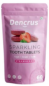 DENCRUS Tooth Tablets SPARKLING STRAWBERRY - 60 Tablets