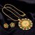 Trendy Gold-Plated Locket Chain Set with Earrings Meenakari Pendant Necklace