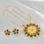 Trendy Gold-Plated Locket Chain Set with Earrings Meenakari Pendant Necklace