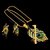 Trendy Gold-Plated Locket Chain Set with Earrings Meenakari Pendant Necklace