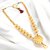 Trendy Gold-Plated Locket Chain with Earrings | Fashionable Floral Design Pendant Long Necklace Set