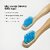 DENCRUS Orby Kids Bamboo Toothbrush Soft Bristles For Gentle Cleaning - Pack of 5 (Blue)