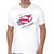HIT SQUARE White Pure Cotton Round Neck Printed For Men
