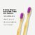 DENCRUS Orby Kids Bamboo Toothbrush Soft Bristles For Gentle Cleaning - Pack of 5 (Lavender)