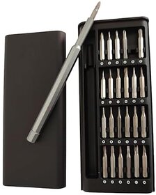 Keuze 24in1 Portable Tool Kit Mini Magnetic Screw Driver Set with Case Repair Tool Kit for Doorbell Glasses Watch Computer PC Jewelers Laptop PS5 Macbook PS4