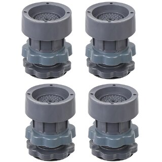 Arni Grey Plastic Washing Machine Stand Anti Vibration Pads Washer Foot Pads Dryer