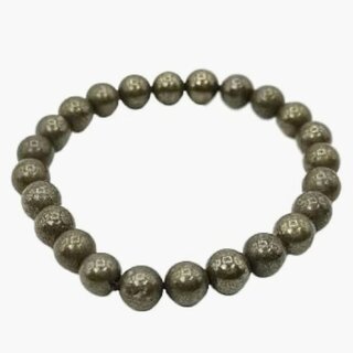 Pyrite Stone Natural Pyrite Beads Certified Stretch Bracelet for Daily Wear Fashion and Wellness