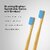DENCRUS Orby Plus Bamboo Toothbrush For Adults Soft Bristles For Gentle Cleaning - Pack of 5 (Blue)