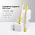 DENCRUS Orby Plus Bamboo Toothbrush For Adults Soft Bristles For Gentle Cleaning - Pack of 5 (Yellow)