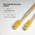 DENCRUS Orby Plus Bamboo Toothbrush For Adults Soft Bristles For Gentle Cleaning - Pack of 5 (Yellow)