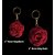 StylizShades Handmade Crochet Rose Keychain
