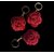 StylizShades Handmade Crochet Rose Keychain