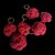 StylizShades Handmade Crochet Rose Keychain