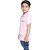 Kid Kupboard Cotton Boys T-Shirt, Light Pink, Half-Sleeves, 6-7 Years KIDS7560