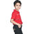 Kid Kupboard Cotton Boys T-Shirt, Red, Half-Sleeves, 7-8 Years KIDS7568