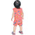 Kid Kupboard Cotton Baby Girls T-Shirt and Short Set, Red, Sleeveless, 2-3 Years KIDS7578