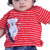Kid Kupboard Cotton Baby Girls T-Shirt, Red, Half-Sleeves, 3-6 Months KIDS7587