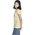 Kid Kupboard Cotton Girls T-Shirt, Yellow, Half-Sleeves, 10-11 Years KIDS7599