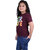 Kid Kupboard Cotton Girls T-Shirt, Purple, Half-Sleeves, 9-10 Years KIDS7603