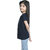 Kid Kupboard Cotton Girls T-Shirt, Black, Half-Sleeves, 9-10 Years KIDS7604