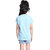 Kid Kupboard Cotton Girls T-Shirt, Blue, Half-Sleeves, 7-8 Years KIDS7608