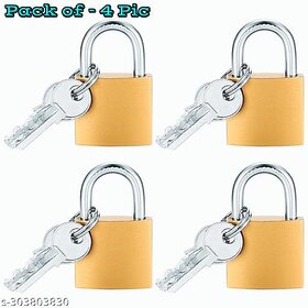 Trendy 25mm Small Brass Lock and Key, Smal Pressing Lock, Small Padlock for Luggage, Suitcase,