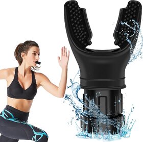 Lung Breathing Trainer Exercise Device - Compact Pure Silicone Lung Exerciser Device, Respiratory Muscle Trainer, Lung Expander, Breathing Enhancer, Ideal Easy to Clean