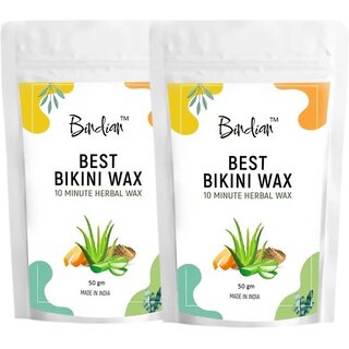 (Pack of 2) Bindian Natural & Herbal Wax Powder 50 gram Wax