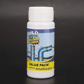 Pack of 1 Free Wild Sink Drain Cleaner PVC Cleaner Powder Drain Opener (110 g )