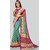 Green Colour Printed Saree With Blouse Piece