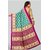 Green Colour Printed Saree With Blouse Piece
