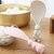 2PC Rabbit Standing Rice Spoon Non-Stick Rice Serving Rice Spatula Rice Vertical Kitchen Serving Spoon Rice Spoon Cooking Tableware (Plastic) Serving Spoon