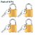Trendy 25mm Small Brass Lock and Key, Smal Pressing Lock, Small Padlock for Luggage, Suitcase,