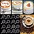 16pcs Creative Nice Coffee Stencil Coffee Template Strew Spray Art Stencils