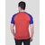 PrintCultr Colorblock Men Round Neck Cotton Blend Red T-Shirt
