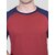 PrintCultr Colorblock Men Round Neck Cotton Blend Maroon T-Shirt