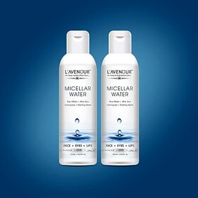 L'avenour Micellar Water for Deep Cleansing For Face, Eyes  Lips  SLS  Paraben Free Makeup Remover (250 ml)