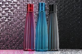 Ruby Water Bottle, Liner Shape Water Bottle, Portable Water Bottle,1000 ML Leak Proof Water Bottle ( Pack of 3)