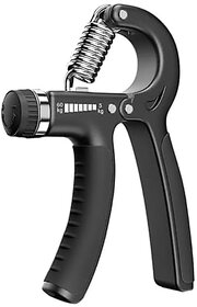 True active Hand Grip Strengthener Counting Grip Strength Trainer 22-132 Lbs Adjustable Resistance Forearm Exerciser Workout (Black)