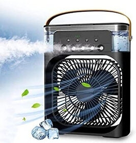 Air Cooler Fan For Home Speed Mode,7 Colour LED and Timer Air Conditioner Fan Personal Cooler Desk Fan for Shop