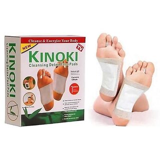 Kinoki Cleansing Detox Foot Patches 10 Adhesive Pads Kit Natural Unwanted Toxins - Foot Protector (Regular)