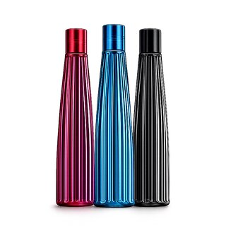 Ruby Water Bottle, Liner Shape Water Bottle, Portable Water Bottle,1000 ML Leak Proof Water Bottle ( Pack of 3)