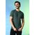 PrintCultr Solid Men Round Neck Polyester Dark Green T-Shirt