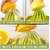 Lemon Juicer Hand Juicer Citrus Squeezer 4 In 1 Multi-Function Manual Juicer with Multi-Size Reamers and Measuring Cup