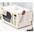 Dustproof Microwave Oven Cover with 2 Pockets Waterproof Greaseproof Oil Proof Oven Cover 85 x 35 cm (Assorted Design)