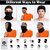 (Set of 2) Men and Women Dust & Sun Protection Face Mask with Arm Sleeves Scarf Neck Cover Balaclava for Cycling Driving Running Gardening