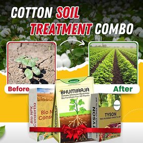 Katyayani Cotton soil treatment combo (NPK Consortia, Bhumiraja, Tyson) Soil Treatment Kit