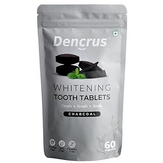 DENCRUS Tooth Tablets WHITENING CHARCOAL - 60 Tablets