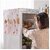 BLINE Fridge Dust Cover Transparent Printing Waterproof Refrigerator Dust-Proof Cover with Storage Pockets Bags Multi-Purpose Top Covers